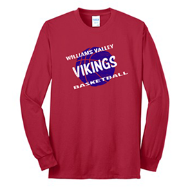 Williams Valley Elementary Basketball long sleeve