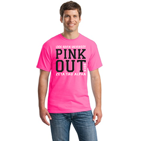 Lock Haven University Pink Out t-shirt